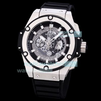 Copy Hublot Big Bang King Power Skeleton Chronograph Quartz Watch 48MM